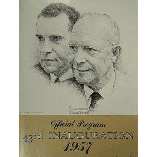 Official Program 43rd Presidential Inauguration 1957 – Dwight Eisenhower & Richard Nixon | Douglas County Historical Society