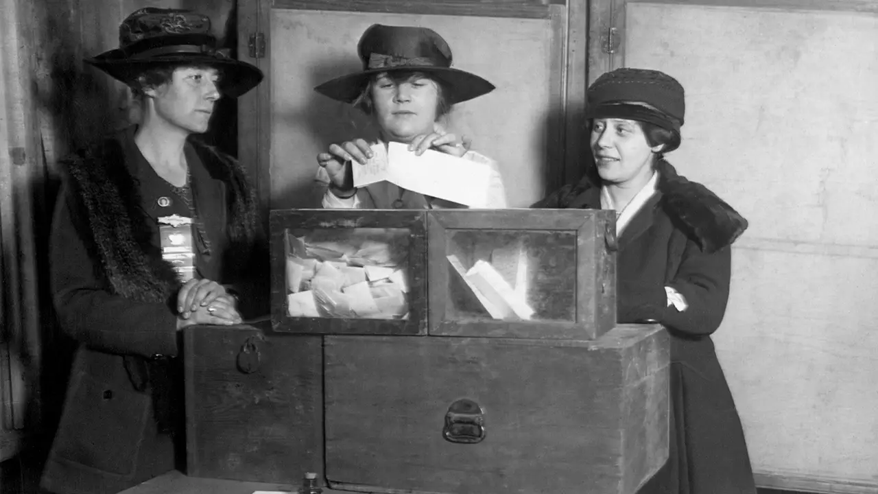 women voting in first election