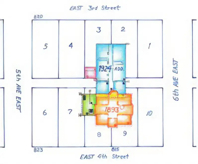location map of lincoln school